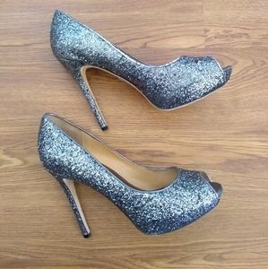 Badgley Mischka Peep Toe Heels